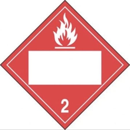 Accuform BLANK DOT PLACARD HAZARD CLASS 2 MPL4DG2AFV25 MPL4DG2AFV25